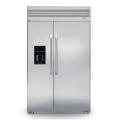 GE ZSEP480DY SS 48 CFT MONOGRAM SIDE-BY-SIDE REFRIGERATOR FOR 220 VOLTS (SPECIAL ORDER)