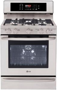 LG LRG3097ST 30" Freestanding 5 Burner Gas Convenction Oven Range FACTORY REFURBISHED (FOR USA )