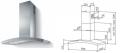 Multistar MDUW36DSS Chimney Hood for 220 Volts
