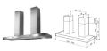 MULTISTAR MFAW60DSS-COM wall mounted hood for 220 Volts
