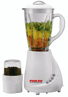 Nikai NB1710 Blender with Glass Jug and Mill Attachment 220 Volts Only.