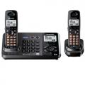 Panasonic KX-TG9382 DECT 6.0 PLUS 2-Line Cordless Phone with caller ID w/ 110/220V Adapter