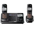 Panasonic KX-TG9382 DECT 6.0 PLUS 2-Line Cordless Phone with caller ID w/ 110/220V Adapter