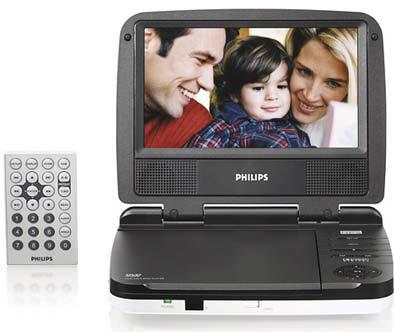 Philips LD-702 7" Portable Code Free DVD Player