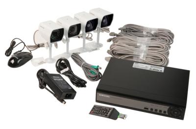Samsung CCTV SDE-120N 4CH DVR & 4 Night Cam. (Refurbished)