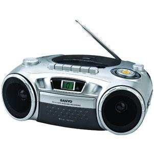 SANYO MCD-XJ790(SS) Portable CD Radio Cassette Recorder for 110-240 Volts