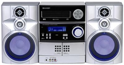 Sharp CDMPX870W 5 Disc Double Cassette Stereo System for 110-240 Volts