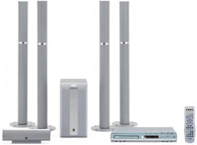 Yamaha DVXS302 MULTI-SYSTEM CODE FREE with 4 Tower speakers 110/240VOLTS