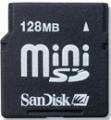 SANDISK MINISD 128MB MEMORY CARD