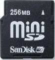 SANDISK MINISD 256MB MEMORY CARD