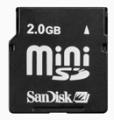 SANDISK MINISD 2GB MEMORY CARD