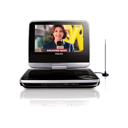 Philips Pet739 Region Free Portable Dvd Player With Tv Tuner For 110 240 Volts With Usb