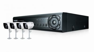 Samsung SDE120 Security System with 4-Channel DVR & 4 Cameras FOR 220 VOLTS