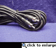 RCA Mono Male to Male fully molded cable