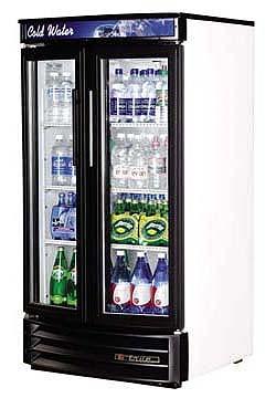 True TRGDM14RF-LD Commercial Swing Door Radius Front Refrigerator with LED Lighting 220-240 Volt/ 50 Hz