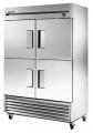 True TRTS49-4 Commercial Solid Half Swing Door Stainless Steel Refrigerator 230-240 Volt