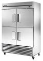 True TRTS49-4 Commercial Solid Half Swing Door Stainless Steel Refrigerator 230-240 Volt