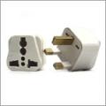 PACK OF 100-  SS414  UK 3 PRONG UNIVERSAL PLUG ADAPTER